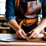 **

"A professional female artisan in a brightly lit workshop, meticulously carving intricate floral designs into a leather belt. She is wearing a practical, fully clothed work outfit, including an apron. The workshop features organized tools and natural light. Safe for work, appropriate content, fully clothed, professional, perfect anatomy, correct proportions, natural pose, well-formed hands, proper finger count, natural body proportions, high quality."

**